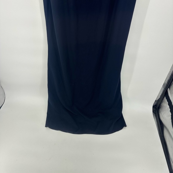 Adrianna Papell knit crepe maxi gown in midnight navy blue size 20 NWT $179 - Picture 6 of 8